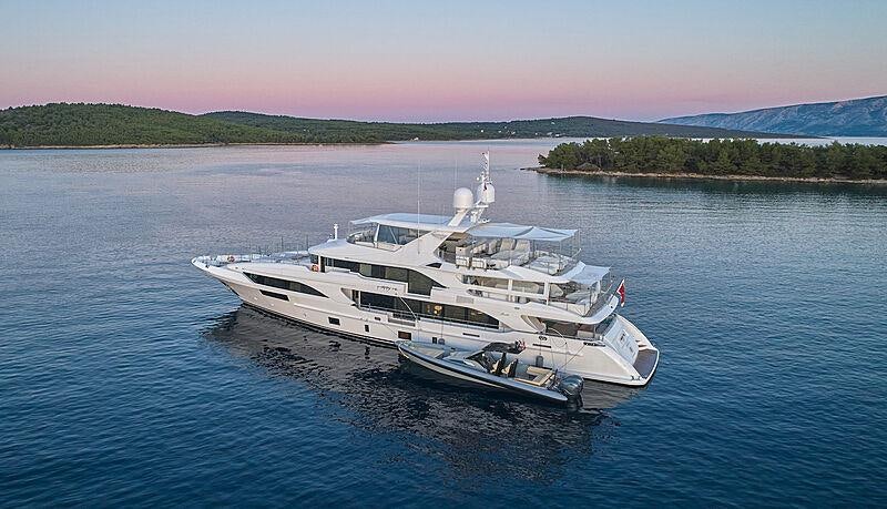 a boat on the water aboard HAPPY ME Yacht for Charter