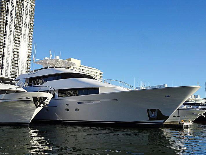 a white yacht in the water aboard ENDLESS SUMMER Yacht for Charter