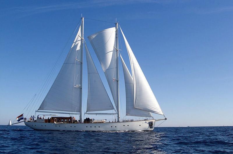 a sailboat on the water aboard KAIROS Yacht for Charter