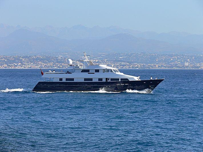 a boat on the water aboard MAGIX Yacht for Charter