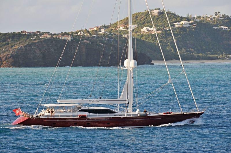 a boat on the water aboard GENEVIEVE Yacht for Charter