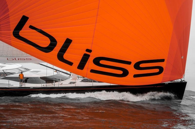 a boat in the water aboard BLISS Yacht for Charter