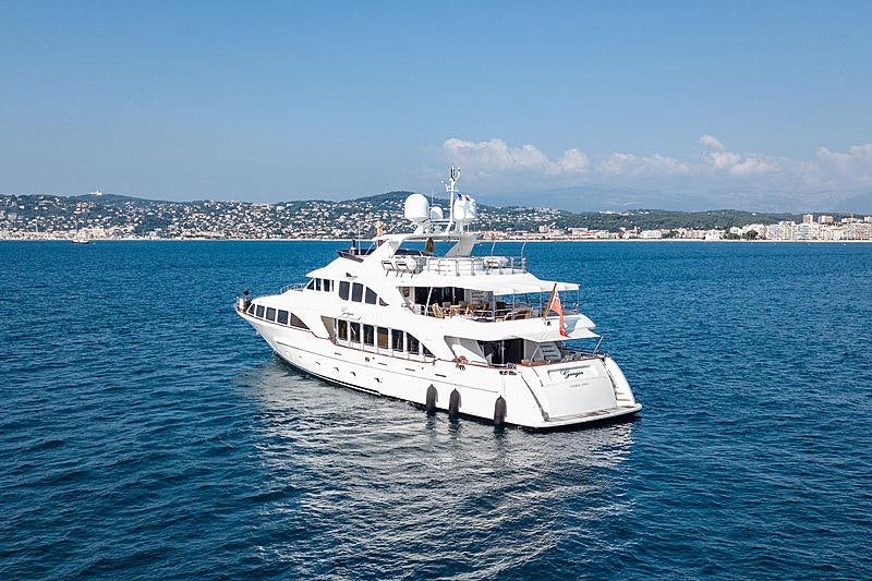 a boat in the water aboard GIORGIA Yacht for Charter