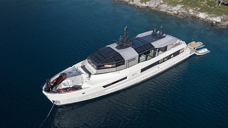 a ship on the water aboard SUN Yacht for Charter