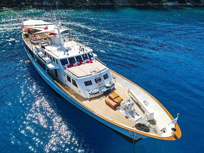 a boat on the water aboard ALHAMBRA Yacht for Sale