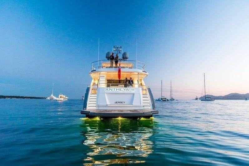 a boat in the water aboard ANTHEYA III Yacht for Charter