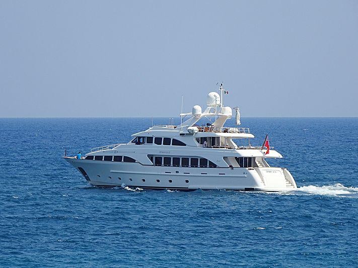 a white boat on the water aboard HEAVEN CAN WAIT Yacht for Charter