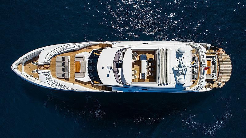 a ship in the water aboard OKSANCHIK Yacht for Charter