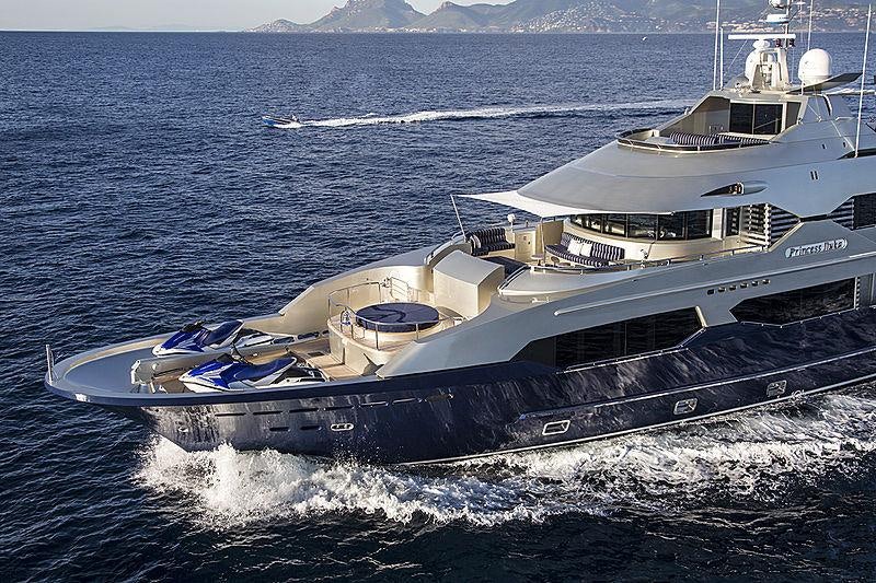 a boat on the water aboard PRINCESS ILUKA Yacht for Charter