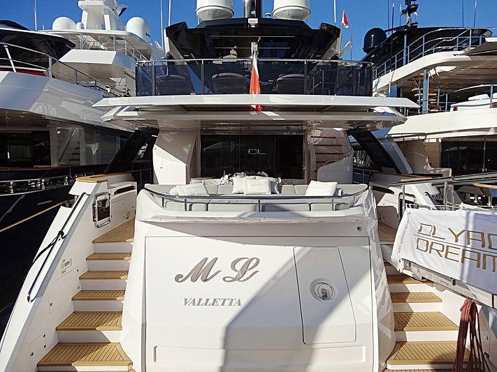 a boat with a deck and a deck with a boat in the background aboard SOULMATE Yacht for Charter