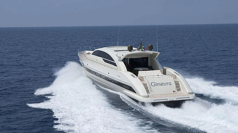a boat on the water aboard GINEVRA Yacht for Charter