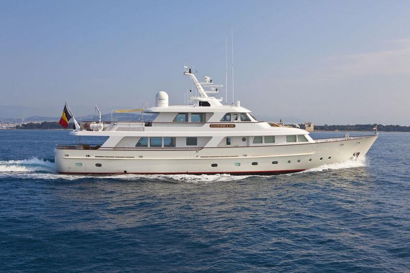 a boat in the water aboard CORNELIA Yacht for Charter