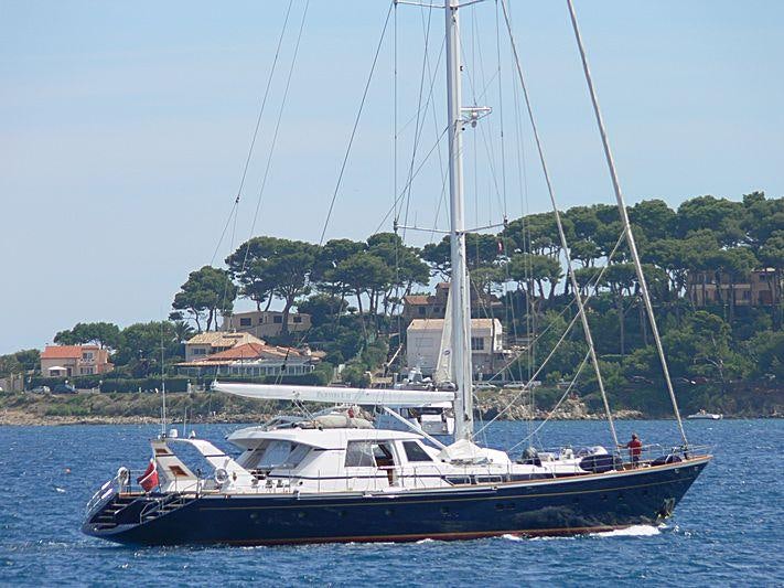 a boat on the water aboard REE Yacht for Charter
