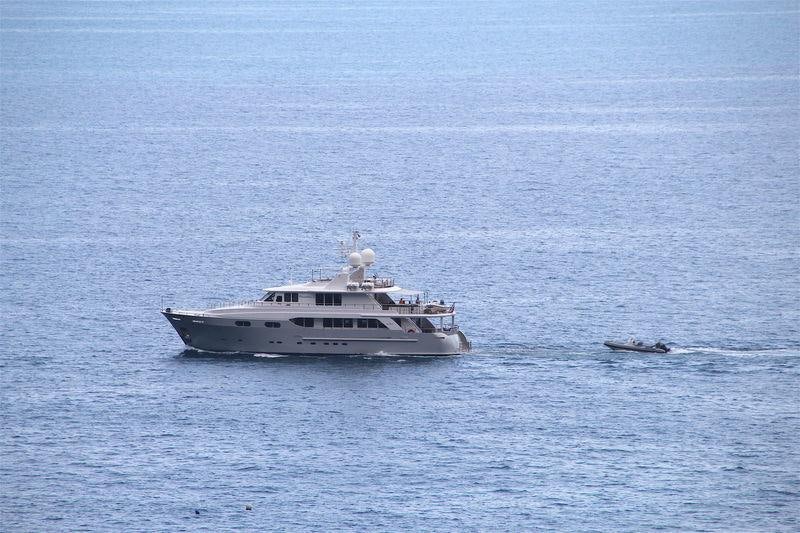 a boat in the water aboard CHRISTINA G Yacht for Charter