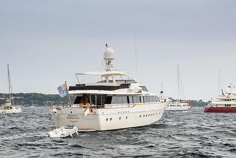 a boat in the water aboard ATLANTIC ENDEAVOUR Yacht for Charter