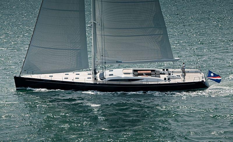 a boat on the water aboard INUKSHUK Yacht for Charter