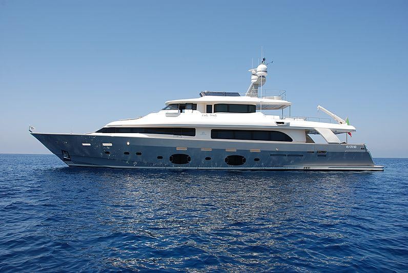 a boat in the water aboard SEVENTH SENSE Yacht for Charter