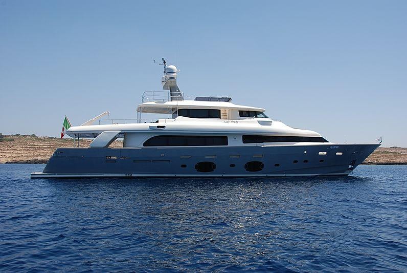 a boat on the water aboard SEVENTH SENSE Yacht for Charter