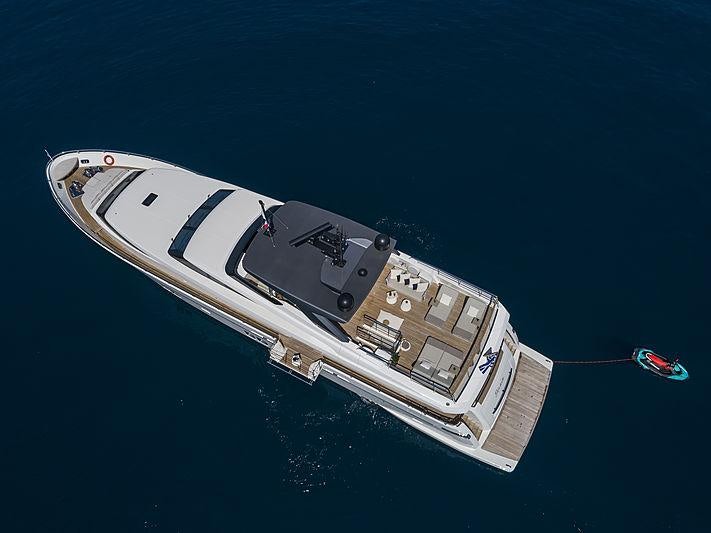 a satellite in the sky aboard DINAIA Yacht for Charter