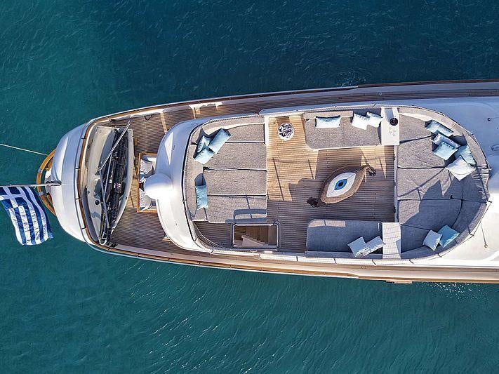 a model of a ship aboard SOUNION II Yacht for Charter