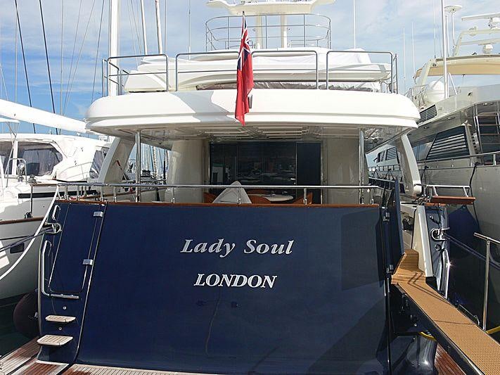 a boat on the water aboard LADY SOUL Yacht for Charter