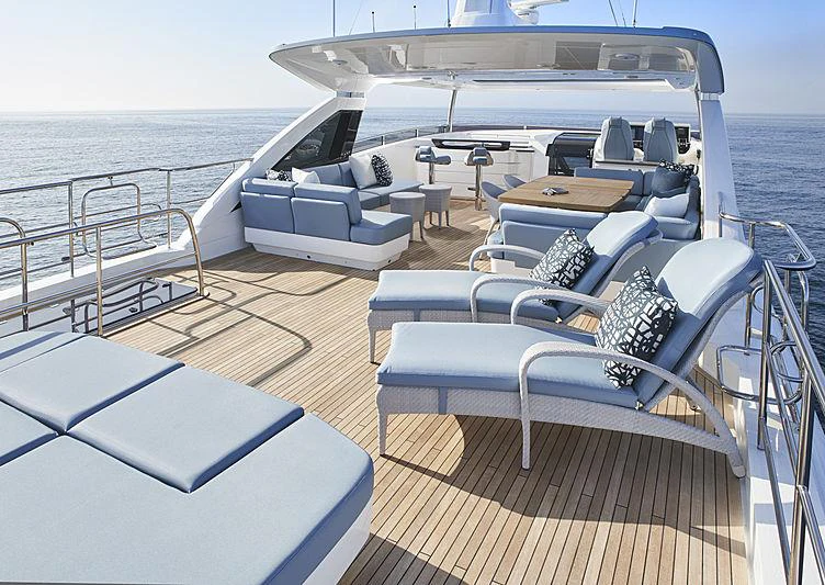 a boat on a boat aboard HALLELUJAH Yacht for Charter