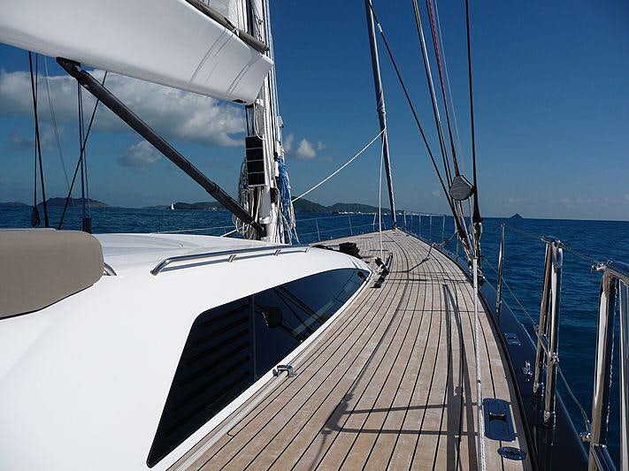 a boat on the water aboard YCH2 Yacht for Charter