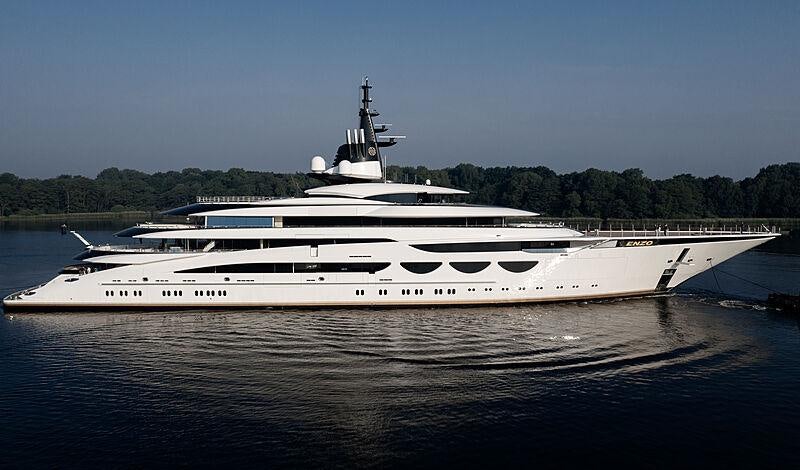 a large white ship aboard AHPO Yacht for Charter