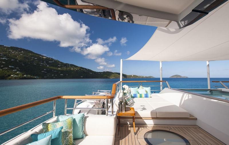 a boat on the water aboard SOLANDGE Yacht for Charter