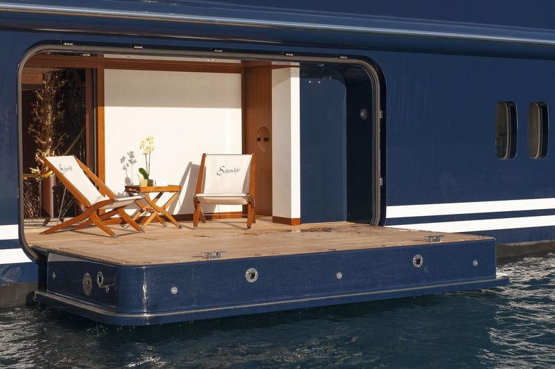 a boat on the water aboard SOLANDGE Yacht for Charter