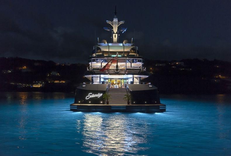 a boat in the water aboard SOLANDGE Yacht for Charter