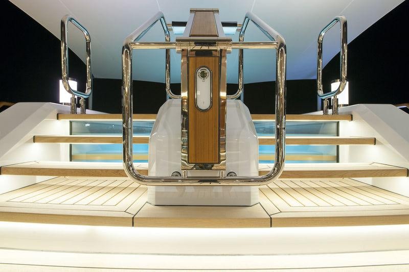 a machine on the counter aboard SOLANDGE Yacht for Charter