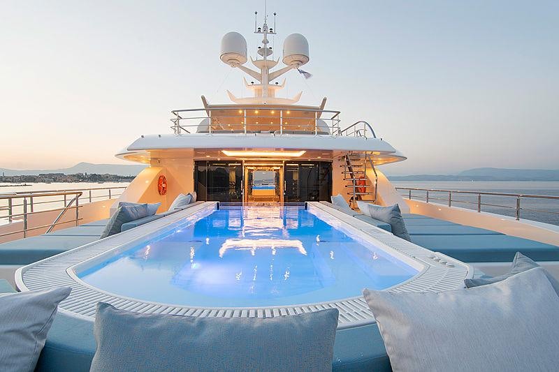 a boat on the water aboard O'PTASIA Yacht for Charter