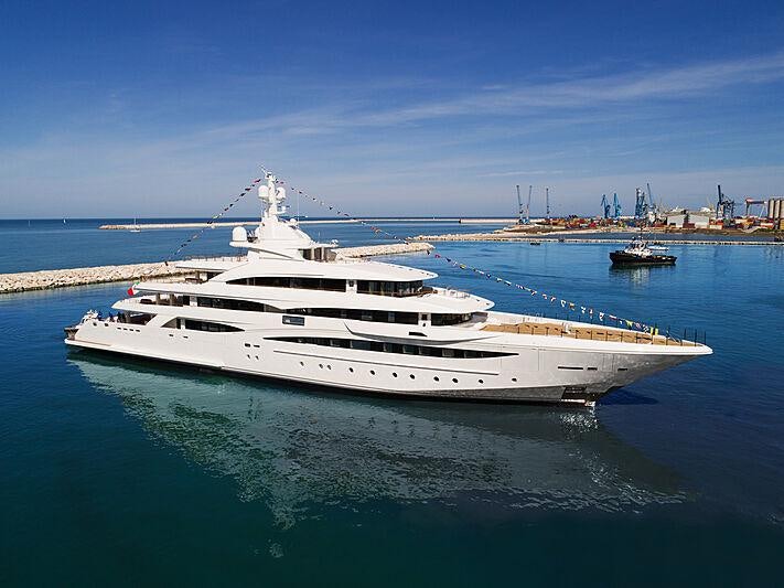 a white yacht in the water aboard MIMTEE Yacht for Charter