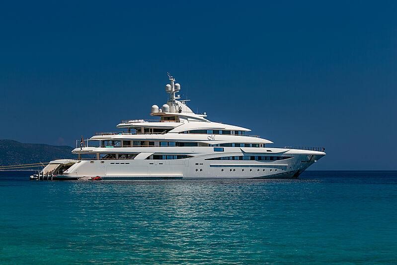 a large white yacht aboard MIMTEE Yacht for Charter