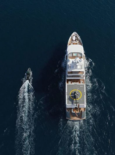 a boat in the water aboard PLANET NINE Yacht for Charter