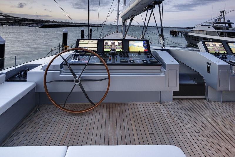 a boat on the water aboard VERTIGO Yacht for Charter