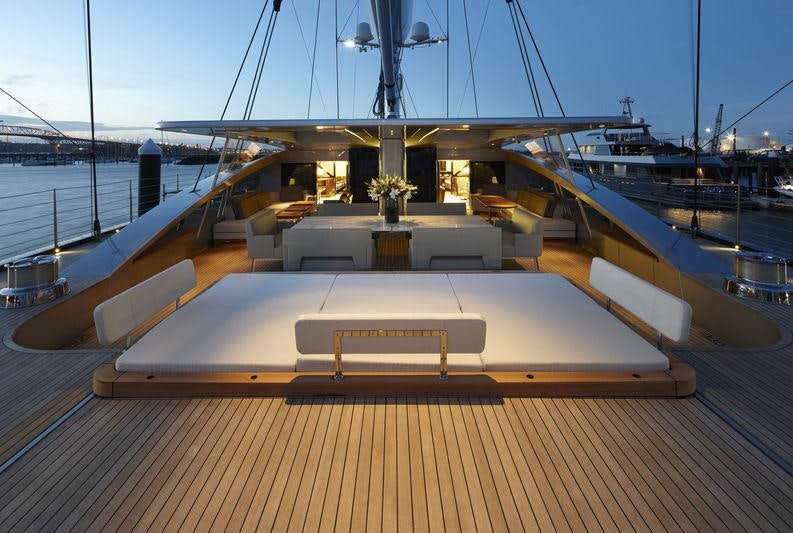 a boat on the water aboard VERTIGO Yacht for Charter