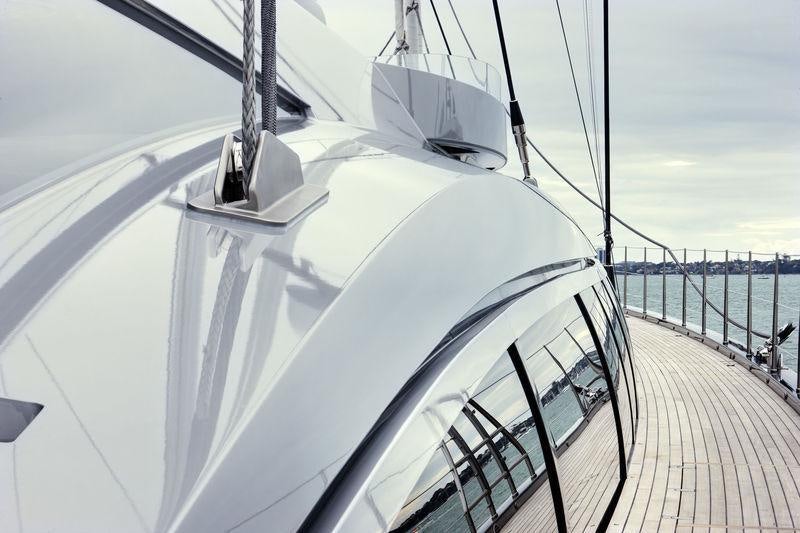 a boat on the water aboard VERTIGO Yacht for Charter
