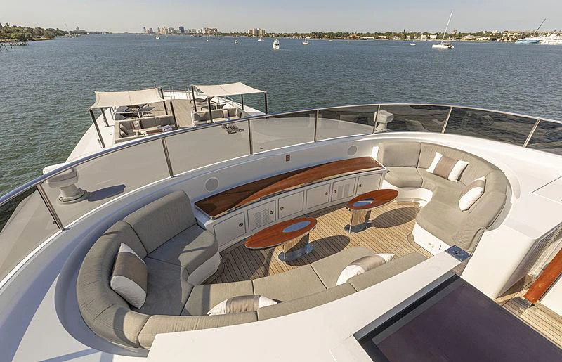 a boat on the water aboard ILLUSION Yacht for Charter