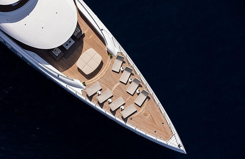 a satellite in space aboard ARTISAN Yacht for Charter