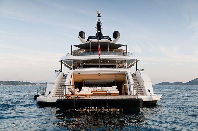 a boat in the water aboard SAMURAI Yacht for Charter