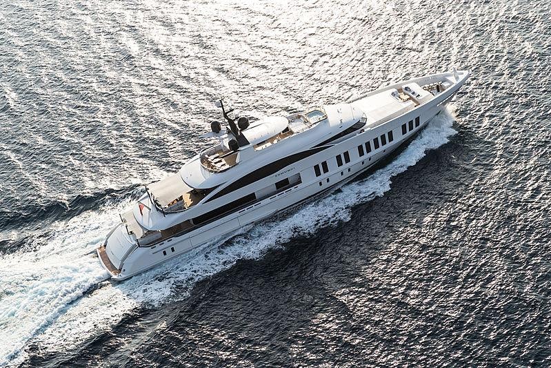 a space shuttle in the air aboard SAMURAI Yacht for Charter