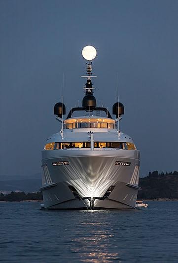 a boat in the water aboard SAMURAI Yacht for Charter