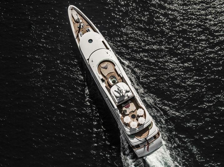 a space shuttle in space aboard ST DAVID Yacht for Charter