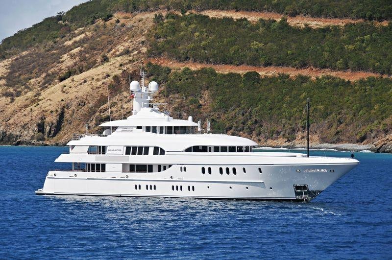 a boat on the water aboard BELLA VITA Yacht for Charter