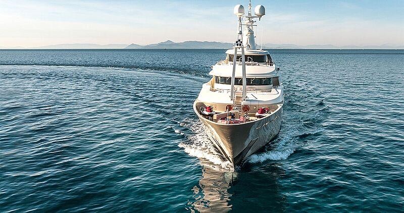 a boat in the water aboard LIGHT HOLIC Yacht for Charter