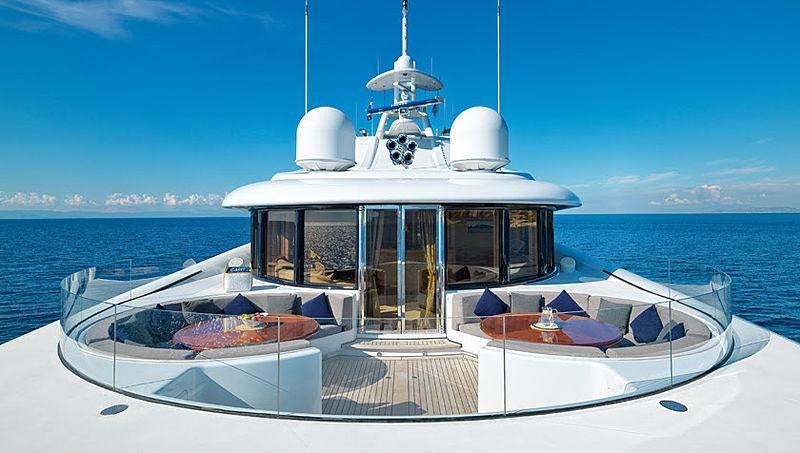 a boat on the water aboard CAPRI I Yacht for Charter