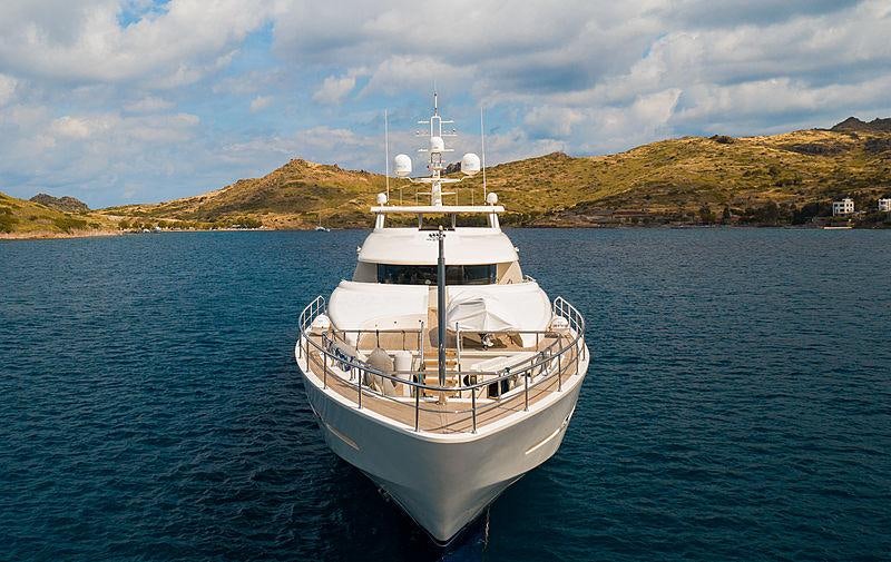 a boat in the water aboard QUEEN MARE Yacht for Charter