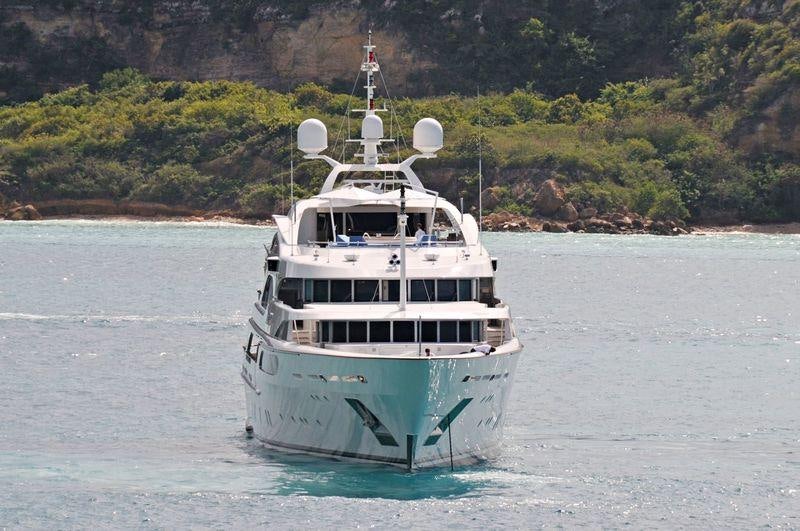 a boat on the water aboard JAGUAR Yacht for Charter